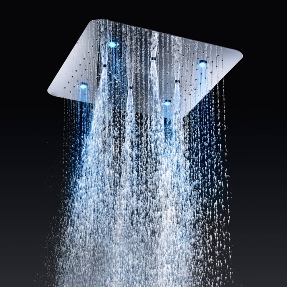 
                  
                    20 Inch LED Shower Head Set Rainfall Mist Thermostatic 3 Ways Diverter Valve / Bathroom Shower
                  
                