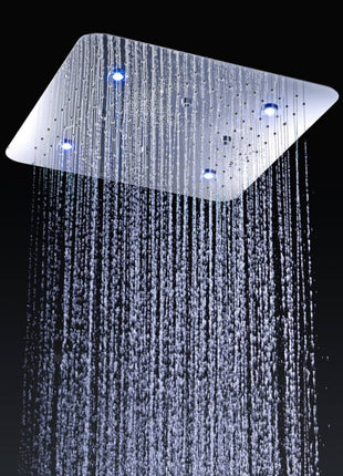 20 Inch LED Shower Head Set Rainfall Mist Thermostatic 3 Ways Diverter Valve / Bathroom Shower
