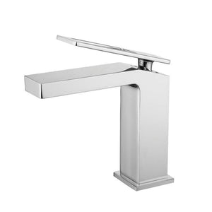 
                  
                    Chrome Single handle bathroom basin faucet with pop up overflow brass drain
                  
                