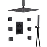 12 inch or 16 inch non LED Oil Rubbed Bronze (ORB) ceiling mounted  3 way thermostatic valve that each function run at the same time and separately