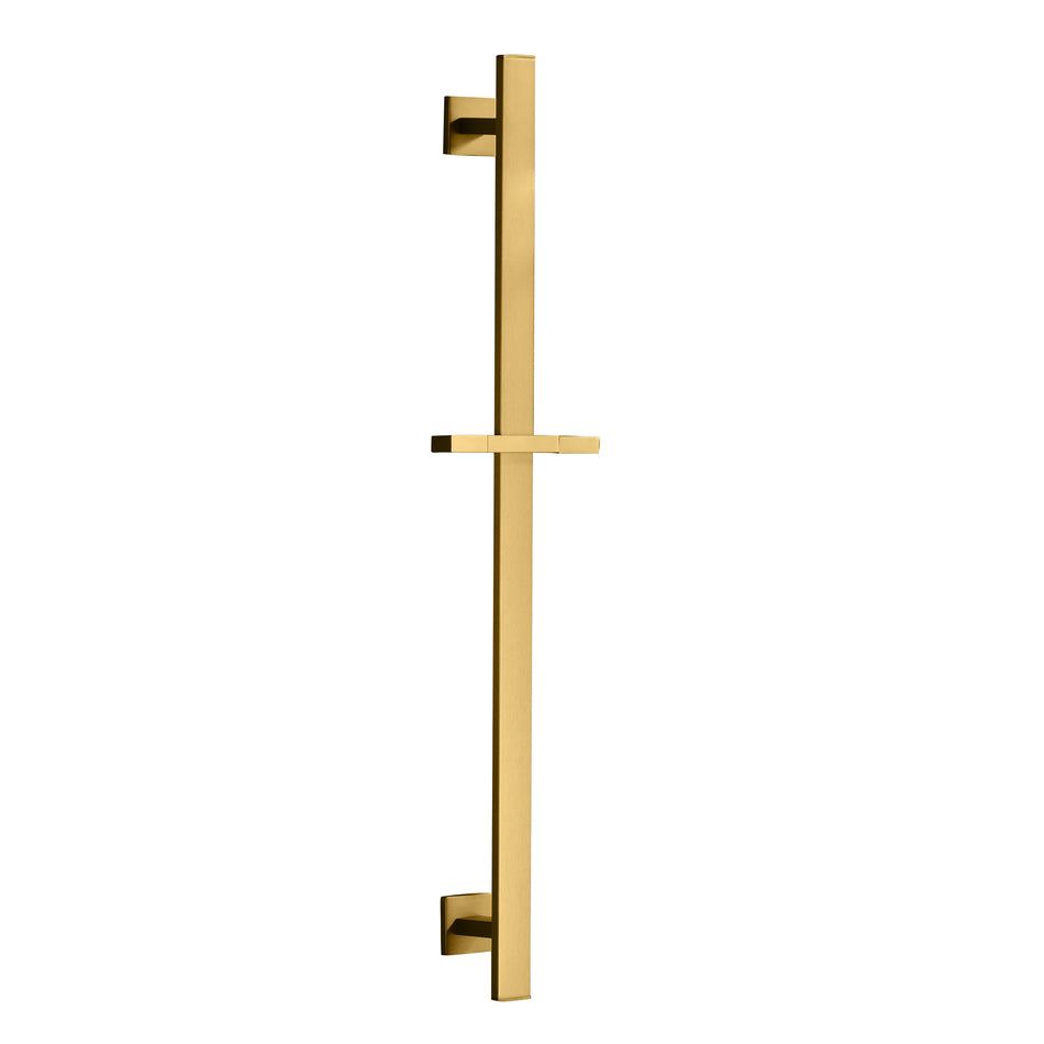 Square Brushed Gold stainless sliding bar