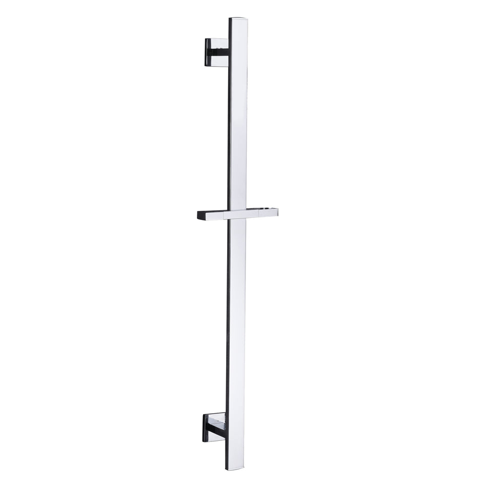 square chrome stainless sliding bar