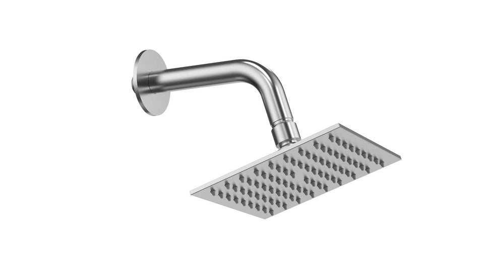 Regular shower head brushed nickel single function pressure balance shower faucet