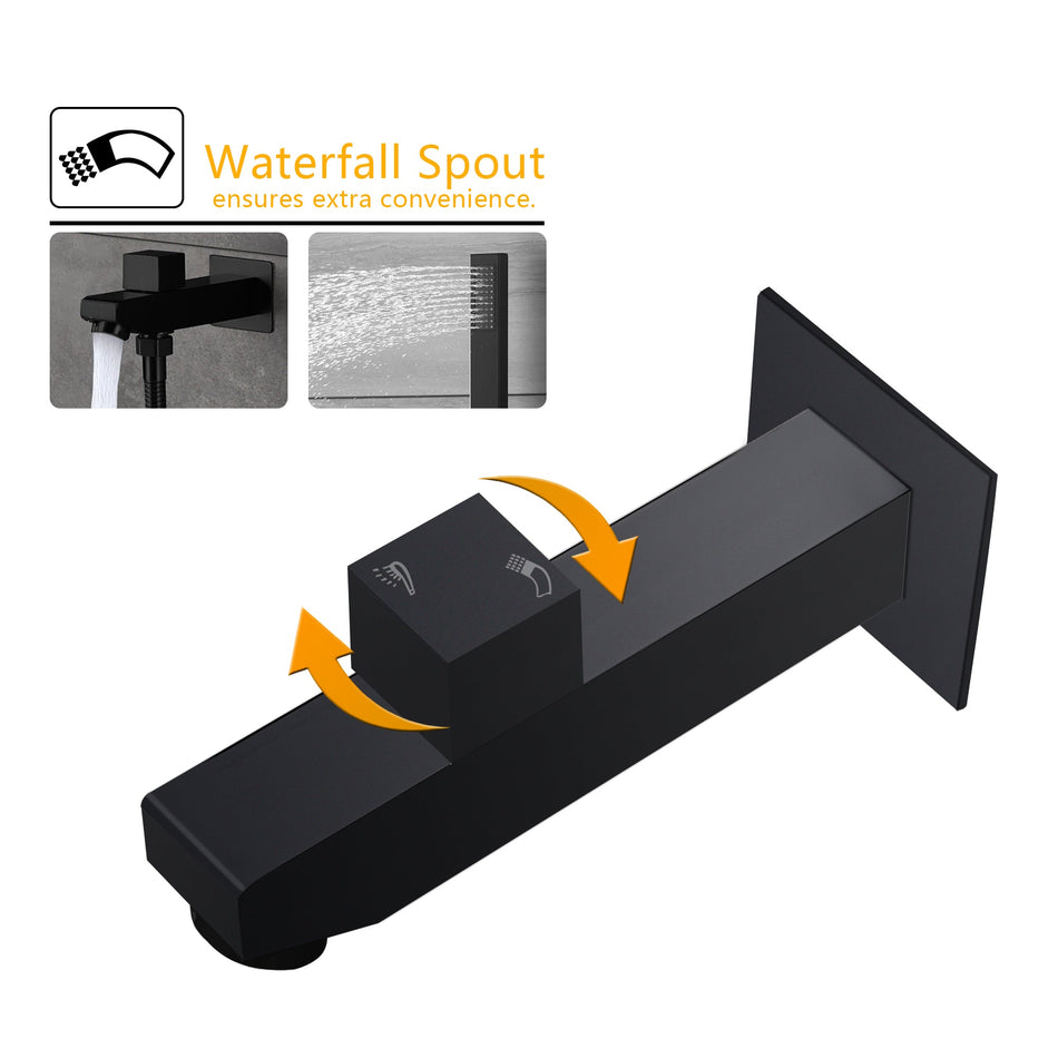 Two function tub spout brass