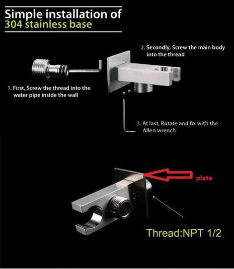 Brushed nickel plate