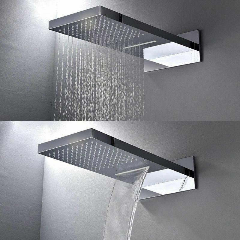 
                  
                    Chrome 22'' Thermostatic Shower Faucet Set Waterfall&Rain Massage Body Jet
                  
                