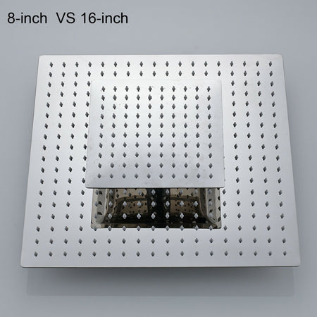 10'' or 12'' or 16'' chrome stainless steel 304 shower head