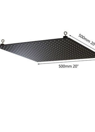 20'' matte black Shower Head Ceiling Mounted Rain Large high quality