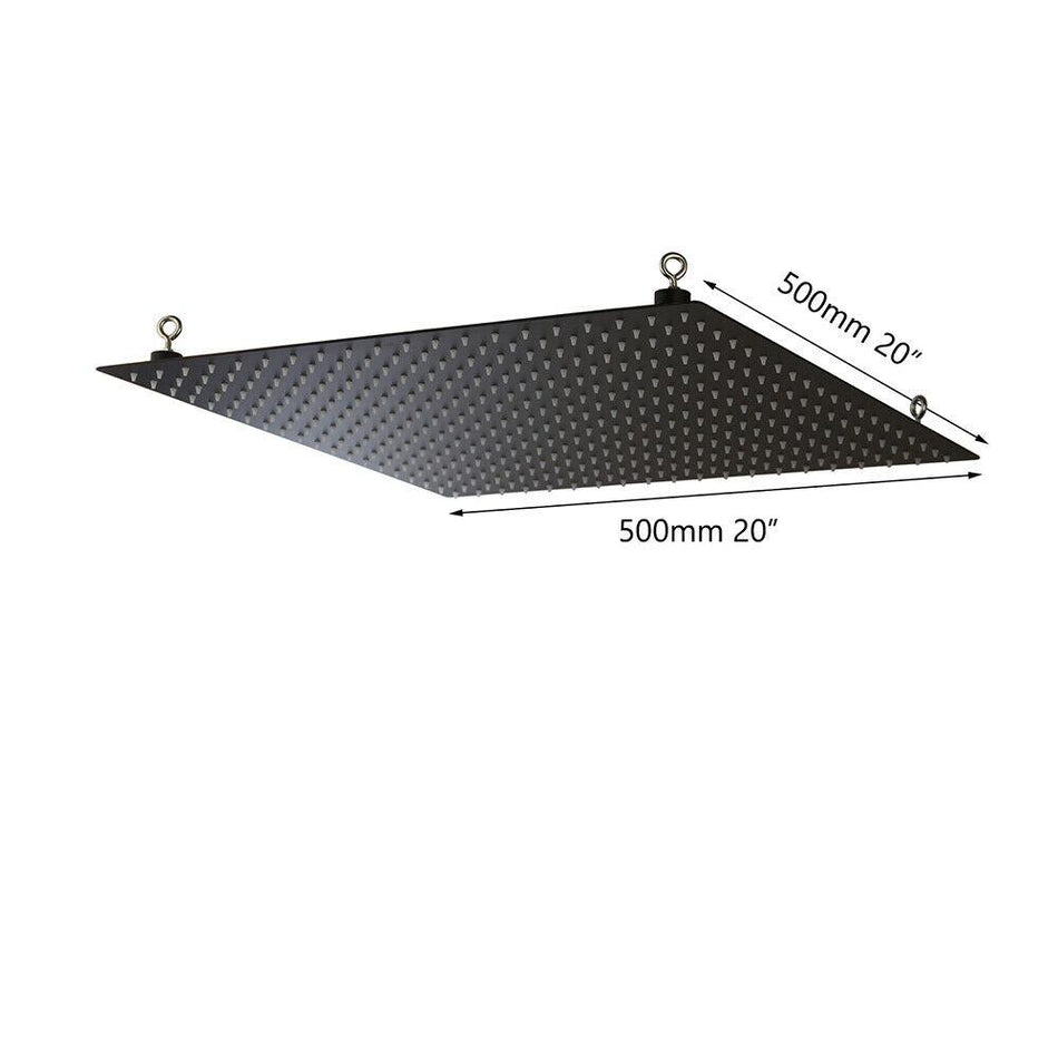 20'' matte black Shower Head Ceiling Mounted Rain Large high quality