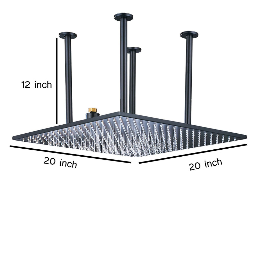 
                  
                    20'' Oil Rubbed Bronze LED Shower Head Ceiling Mounted Rain Large
                  
                