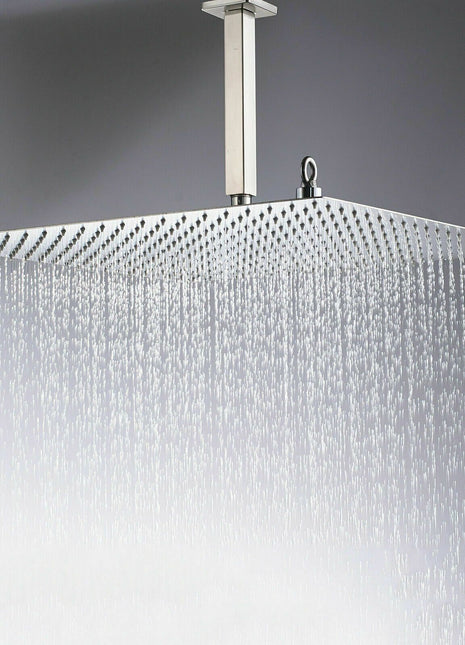 20inch non led Brushed Nickel rainfall shower head