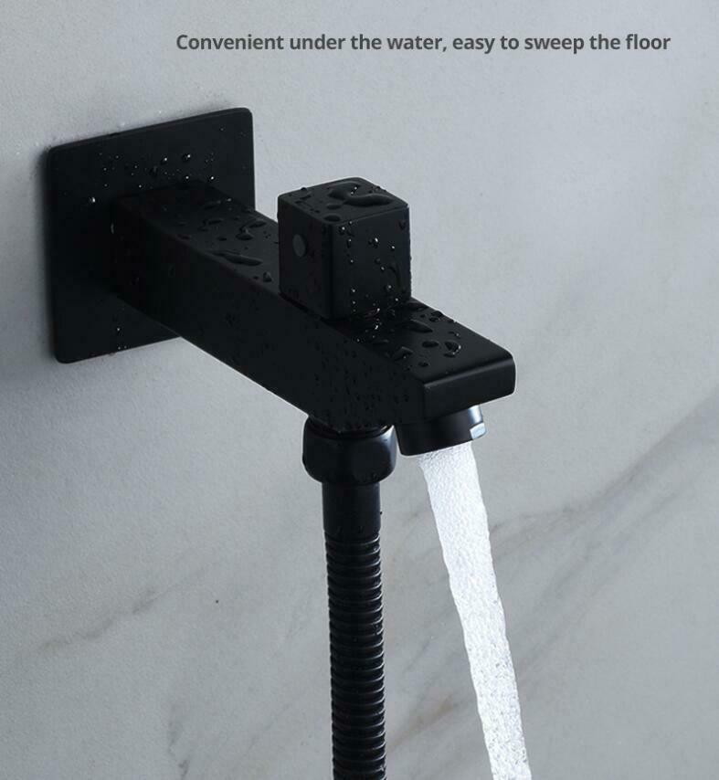 matte black brass tub spout two function