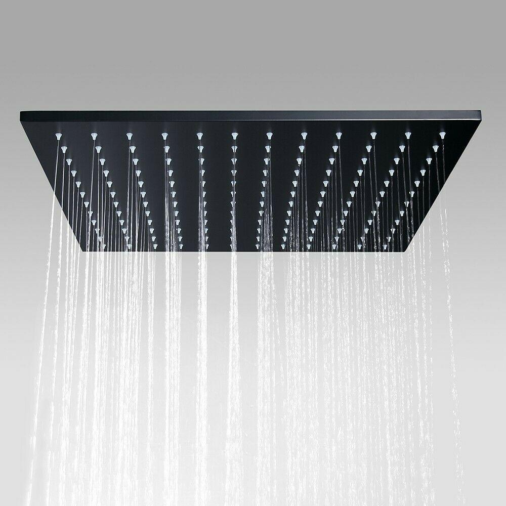 
                  
                    20-inch or 24 inch LED light ceiling mounted Matte Black 3 way touch-panel valve with a big water flow adjustable fixture
                  
                